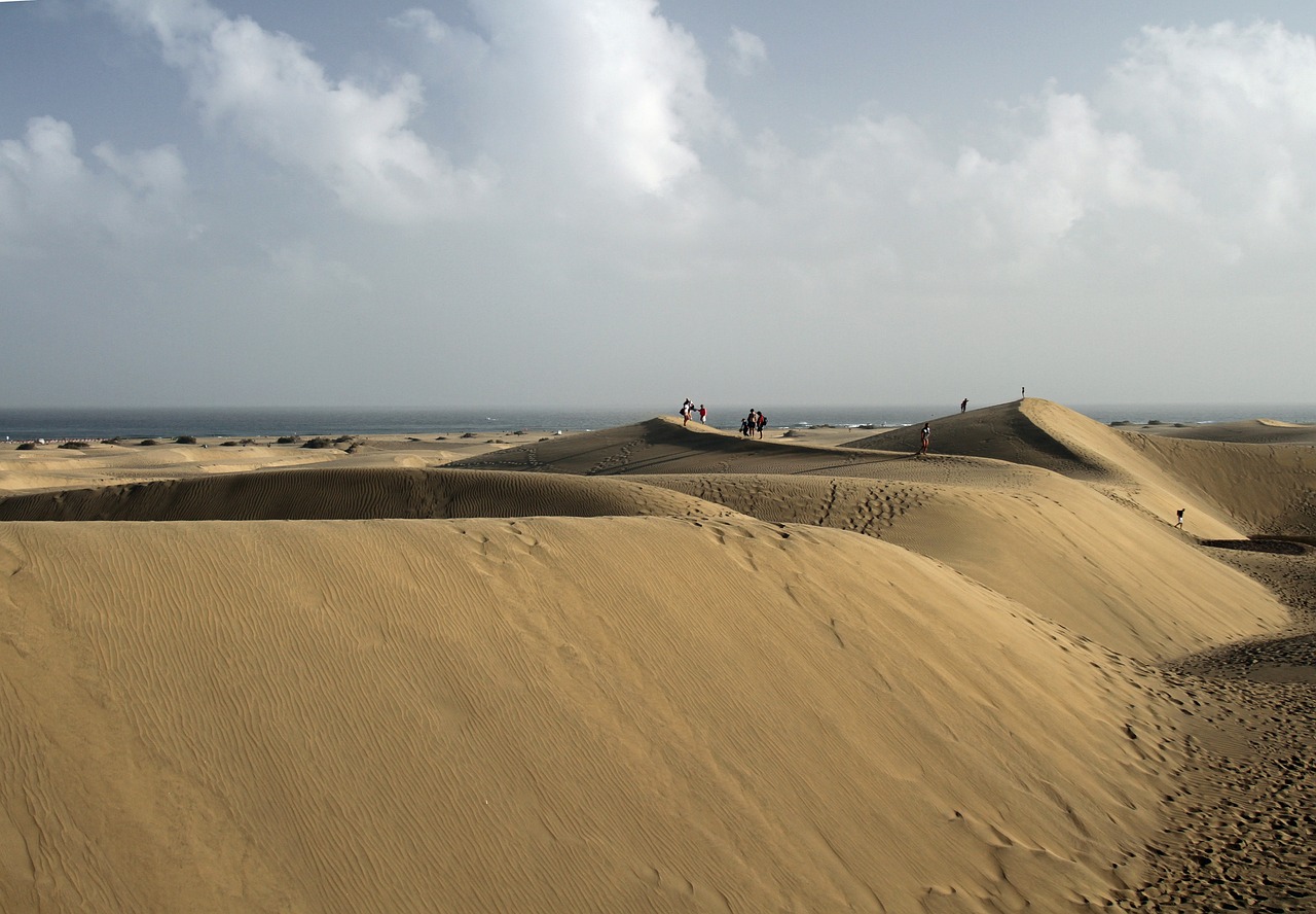 Dünen auf der Insel Gran Canaria in Spanien