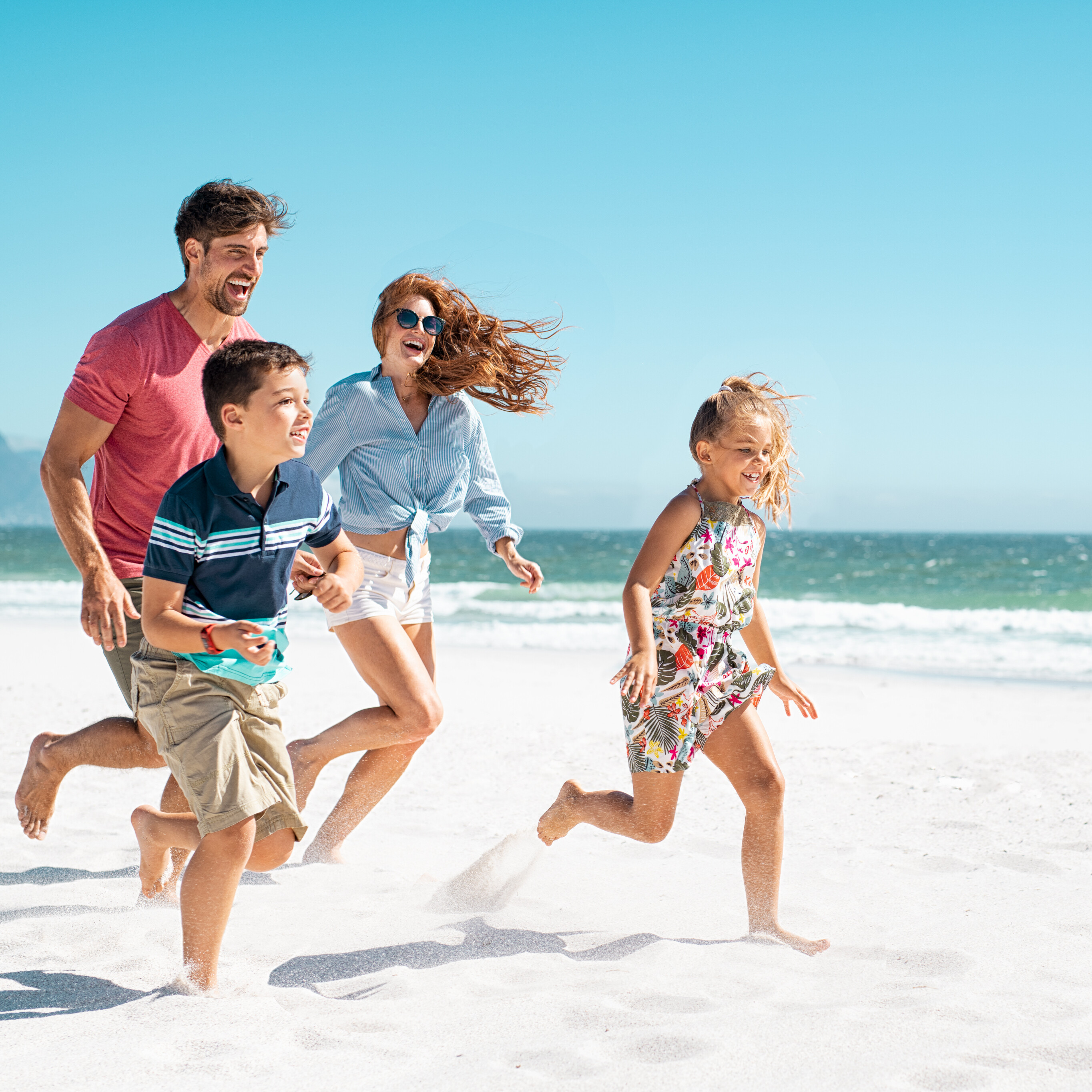 Familie am Meer