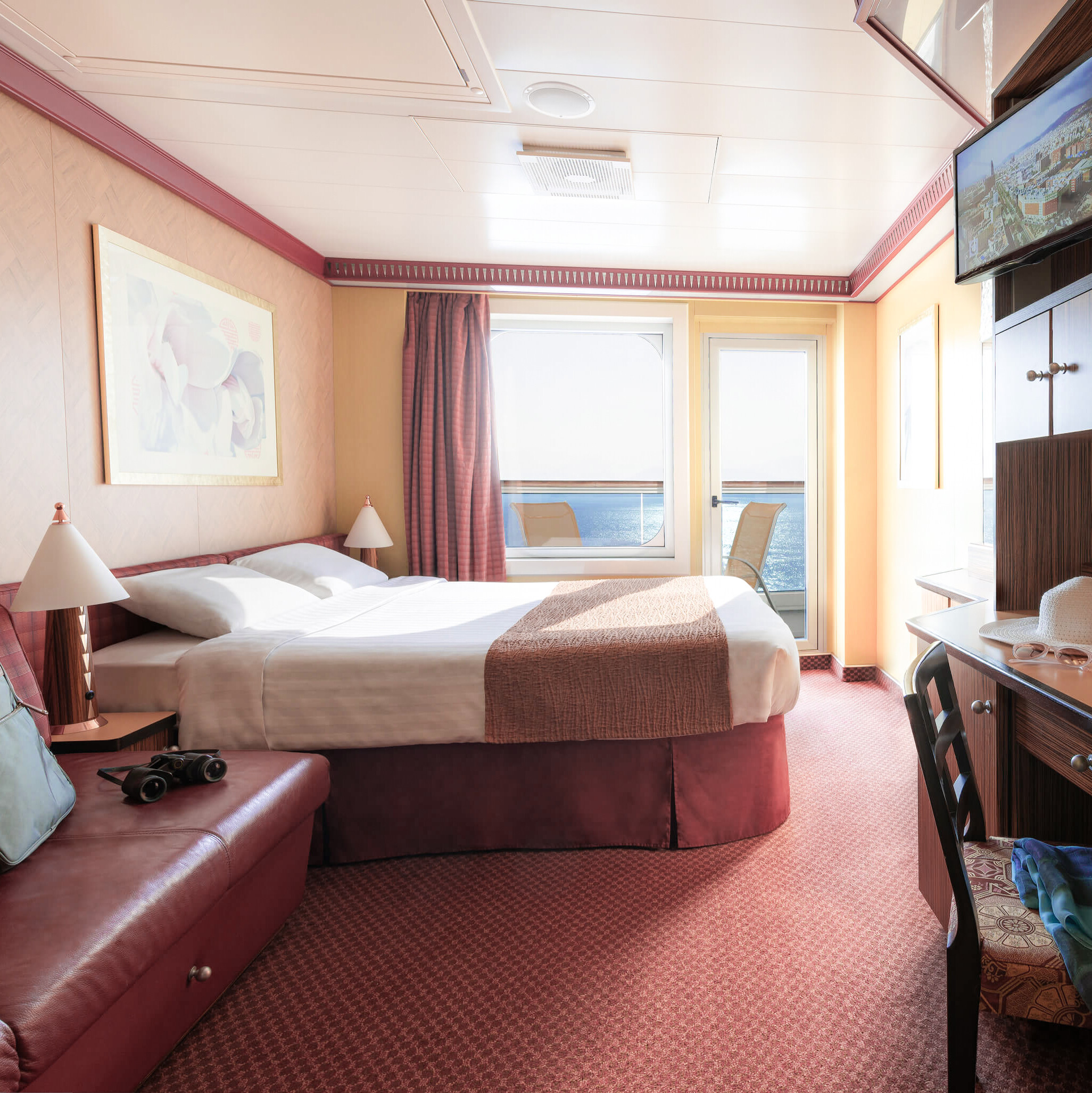 Balkonkabine für 2 Personen auf einem Costa Kreuzfahrtschiff